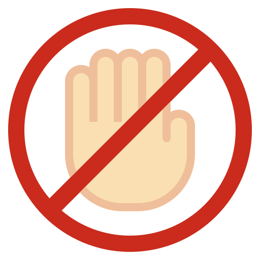 Dont touch icon