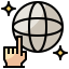 Globe grid アイコン 64x64