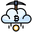Cloud mining Symbol 64x64