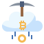 Cloud mining Symbol 64x64