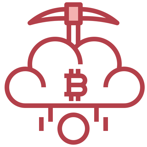 Cloud mining icon