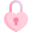 Heart lock icon 64x64