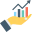 Bar chart icon 64x64