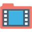 Video folder Symbol 64x64