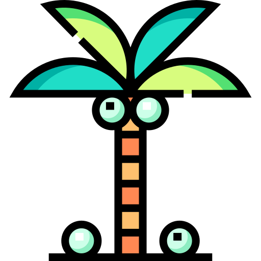Coconut tree icon