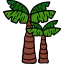 Palm tree icon 64x64