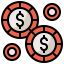Casino chips icon 64x64