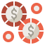 Casino chips icon 64x64
