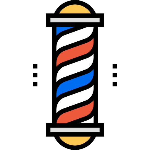 Barber pole icon