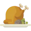 Roast chicken icon 64x64