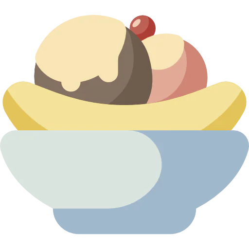 Banana split icon