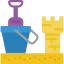 Sand castle icon 64x64