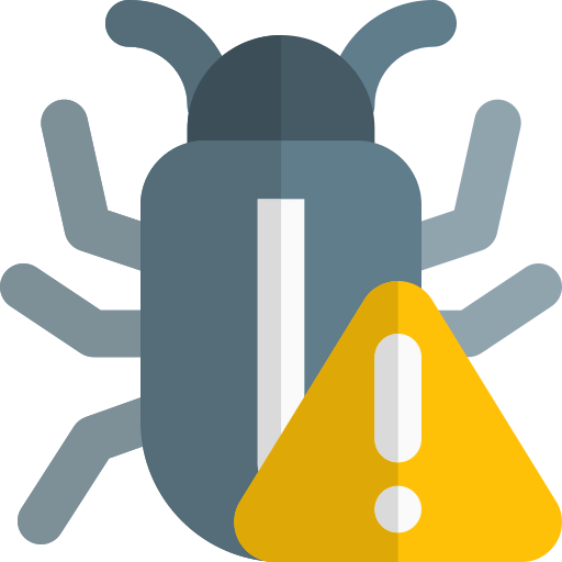 Virus warning icon