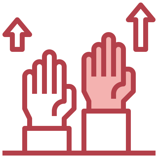 Hand up icon