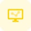 Line graph icon 64x64