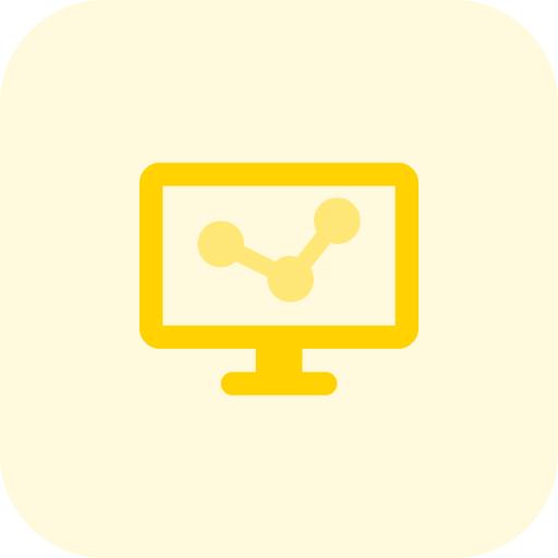 Line graph icon