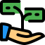 Money growth icon 64x64