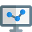Line graph icon 64x64