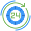 24 hours Symbol 64x64