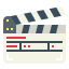 Clapperboard icon 64x64