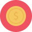 Dollar coin biểu tượng 64x64