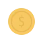 Dollar coin biểu tượng 64x64