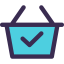 Shopping basket icon 64x64