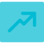Line chart icon 64x64