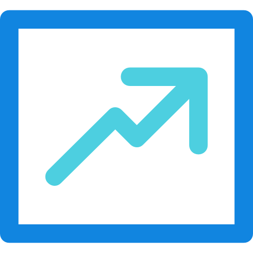 Line chart icon
