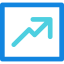 Line chart icon 64x64