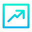 Line chart icon 64x64
