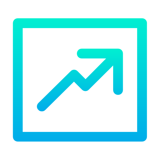 Line chart icon
