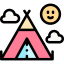 Camping tent icon 64x64