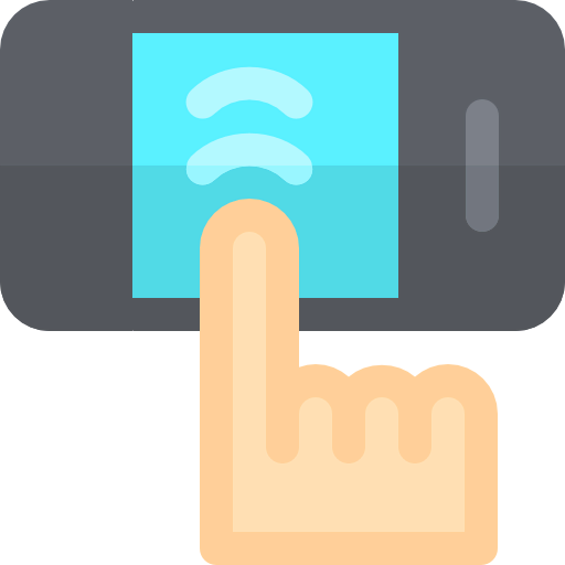 Screen touch icon