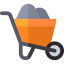 Wheelbarrow icon 64x64