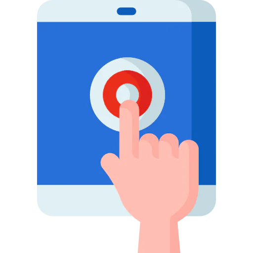 Touch screen icon