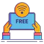 Free wifi Symbol 64x64