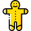 Gingerbread man icon 64x64
