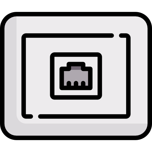 Telephone socket icon