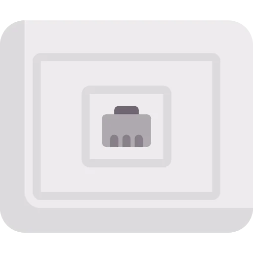 Telephone socket icon