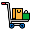 Shopping trolley icon 64x64