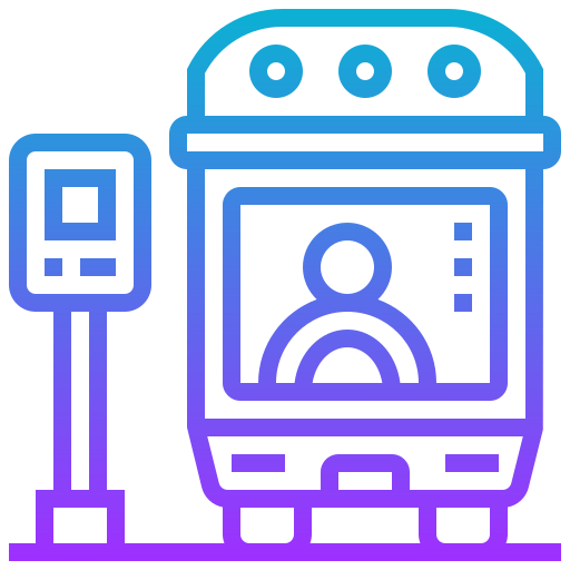 Bus stop icon