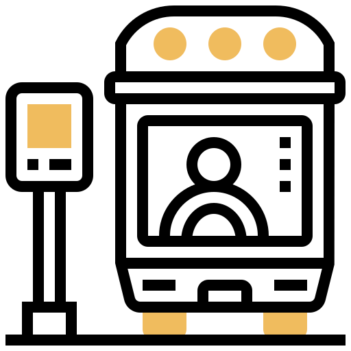 Bus stop icon