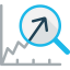 Line chart icon 64x64