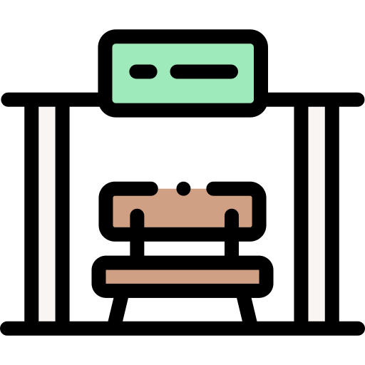 Bus stop icon