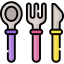 Baby cutlery icon 64x64