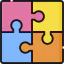 Puzzle pieces Ikona 64x64