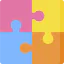 Puzzle pieces Ikona 64x64
