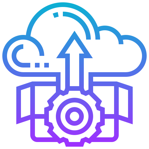 Cloud uploading icon