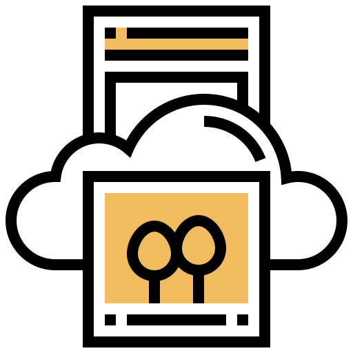 Cloud processing icon